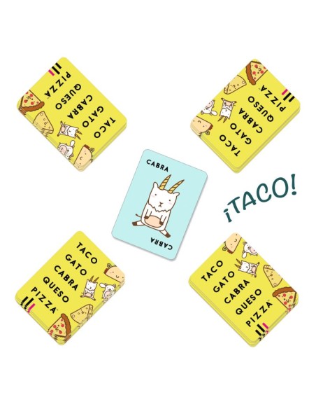 Taco, vuelta, cabra, queso, pizza