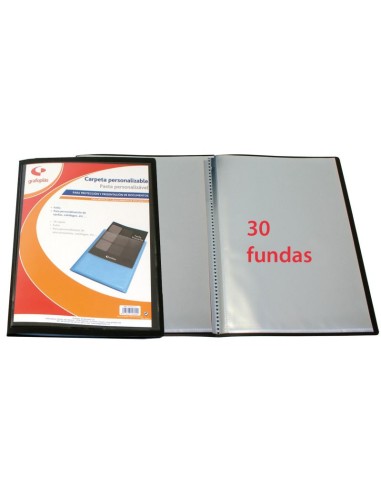 Carpeta fundas personalizable 30 fundas A4