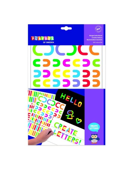 Pegatinas crea letras - 600 unidades