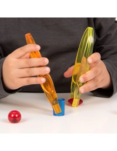 PINZAS JUMBO TRANSLÚCIDAS - 12 UNIDADES