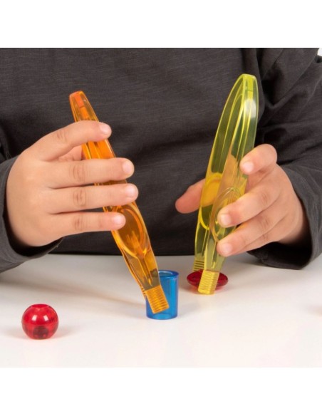 PINZAS JUMBO TRANSLÚCIDAS - 12 UNIDADES