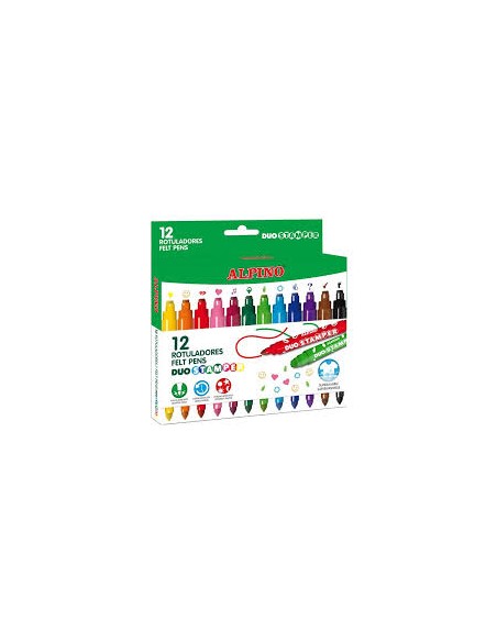 Rotuladores alpino stamper- 10 colores