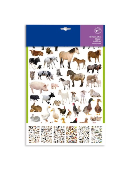 Pegatinas temáticas Zoo 300 pegatinas