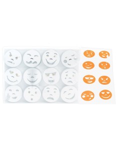 Tampones emoticonos emociones 12 piezas 2