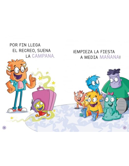 Pasteles voladores de colores. Colección escuela de monstruos.