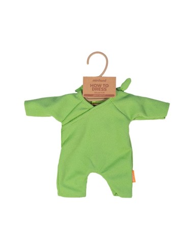 Pijama verde con gorrito 32 cm