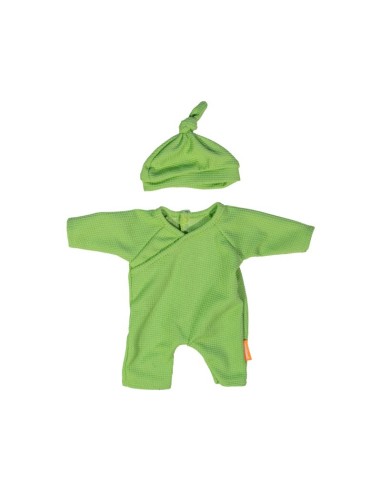 Pijama verde con gorrito 32 cm