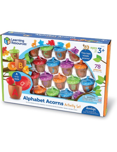 Alfabeto bellotas inglés 78 piezas learning