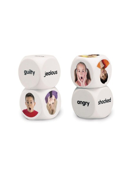 Dados emociones foam 4 piezas learning