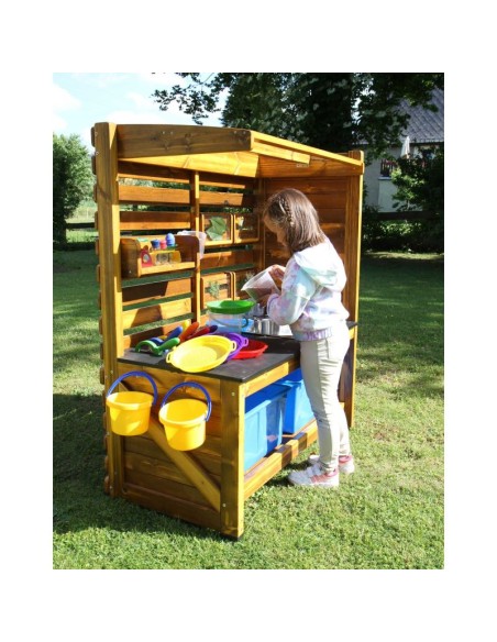 Estación experimental de madera para exterior