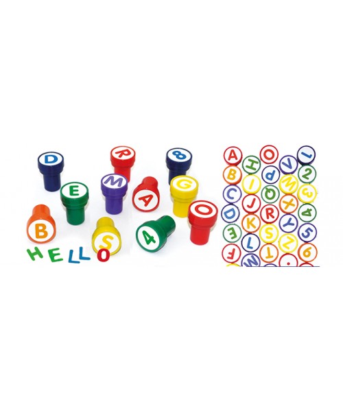 35 sellos letras y números