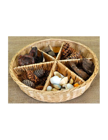 CINCO CESTAS DE MIMBRE