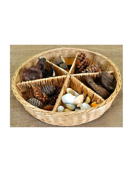 CINCO CESTAS DE MIMBRE