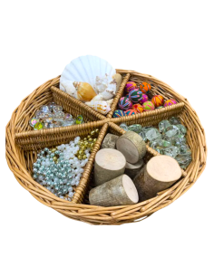 Cinco cestas de mimbre 2