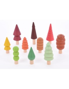Árboles de madera natural - 10 und.