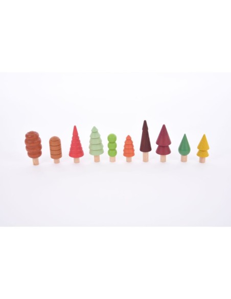 ÁRBOLES MADERA NATURAL – 10 UNIDADES