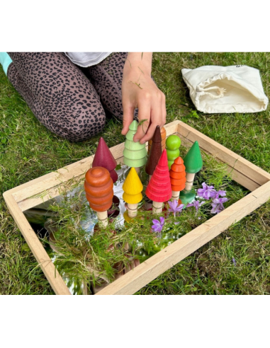 ÁRBOLES MADERA NATURAL – 10 UNIDADES