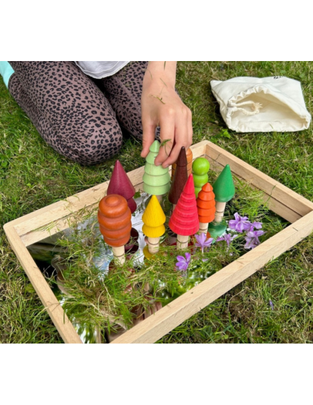 ÁRBOLES MADERA NATURAL – 10 UNIDADES