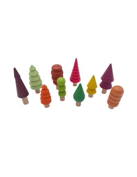 Árboles de madera natural - 10 und.