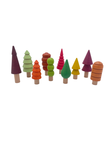 ÁRBOLES MADERA NATURAL – 10 UNIDADES