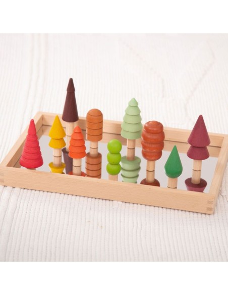 ÁRBOLES MADERA NATURAL – 10 UNIDADES