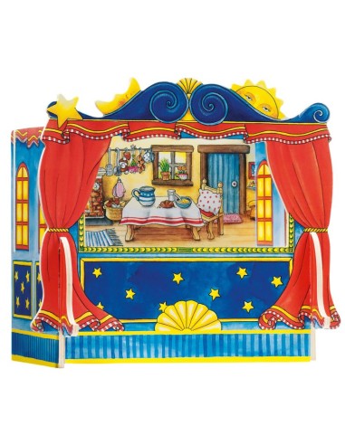 Teatro para marionetas de dedo