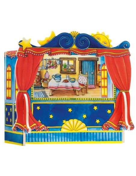 Teatro para marionetas de dedo