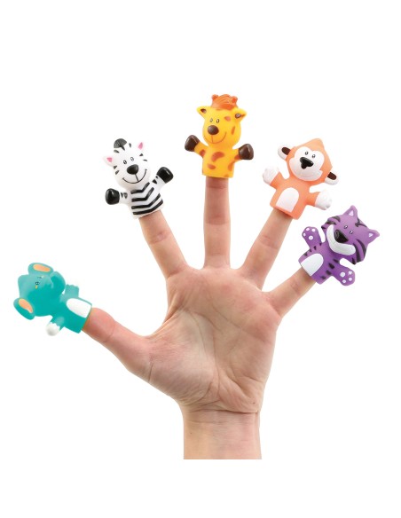 Marionetas de dedo selva