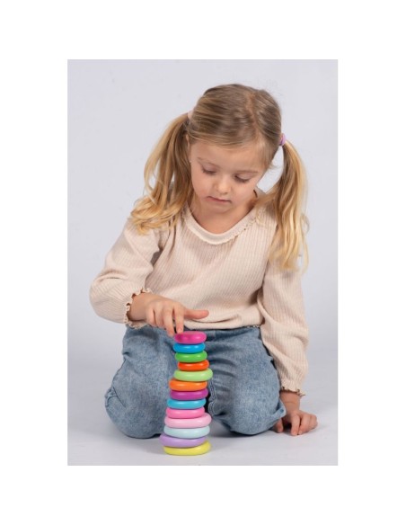 Piedras planas de colores - 20 unidades