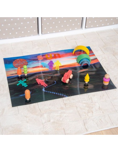 Tapete paisaje mesa de luz A2