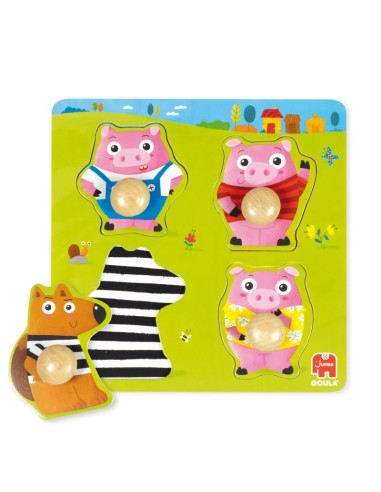 Encaje 3 little pigs - 4 piezas