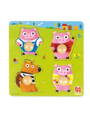 Encaje 3 little pigs - 4 piezas