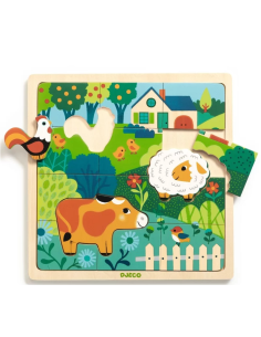 Puzle la granja - 12 piezas + 3 encajes 2