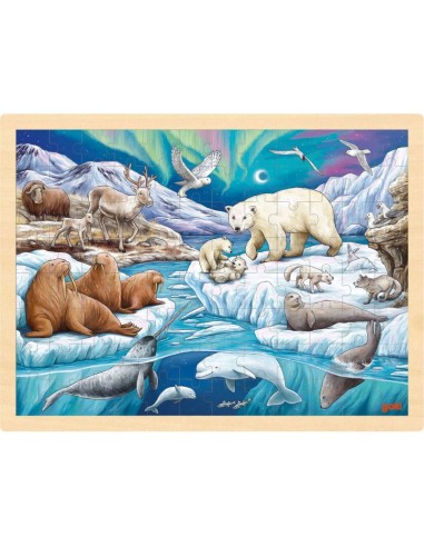 Puzle animales polares - 96 piezas