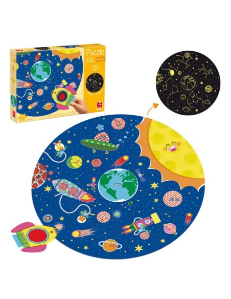 Puzle XXL espacio reversible - 25 piezas