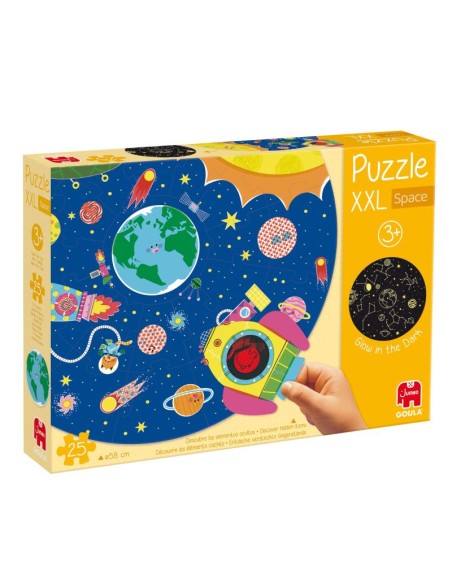 Puzle XXL espacio reversible - 25 piezas