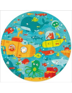 Puzle circular bajo el mar - 28 piezas 2