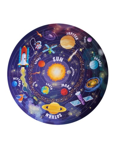 Puzle circular sistema solar - 48 piezas