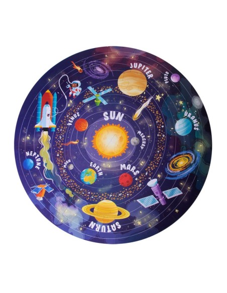 Puzle circular sistema solar - 48 piezas