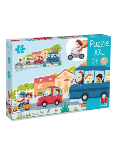 Puzle XXL vehículos - 18 piezas