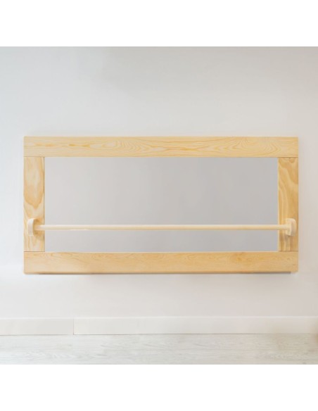 Espejo Montessori con barra – 106 x 52 x 8 cm.