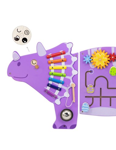 Gran panel actividades triceratops dino