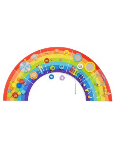 Gran panel pared arco iris