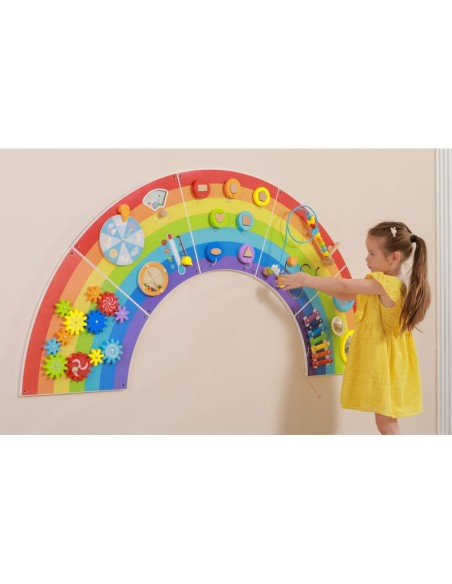 Gran panel pared arco iris