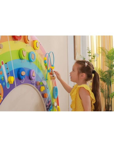Gran panel pared arco iris