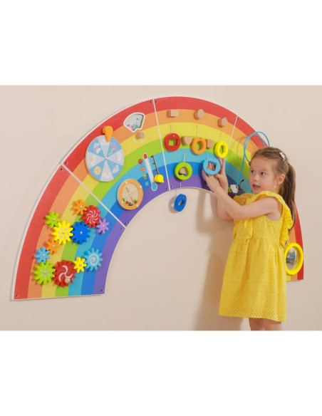 Gran panel pared arco iris