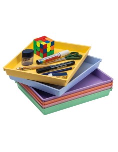 Bandejas doble portalápices pastel - 6 unidades surtidas