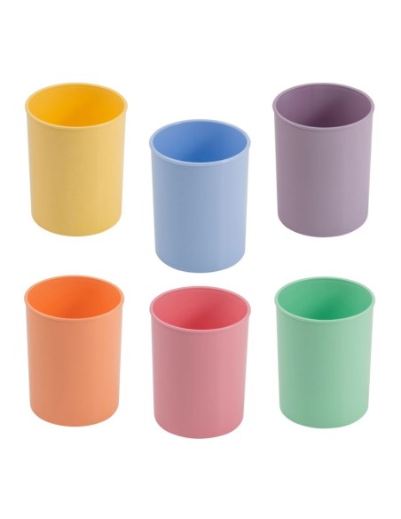 Cubiletes color pastel surtidos - 10 unidades