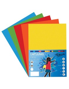 Cartulinas Din A4 surtido colores intensos - 50 hojas