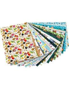 Bloc 20 cartulinas de 24x34 cm. -  Motivos niños